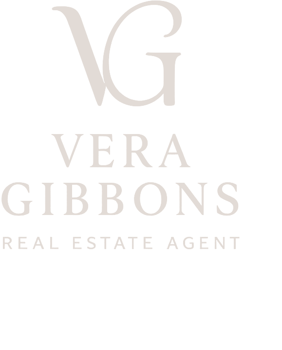Vera Gibbons Real Estate Agent logo: VG monogram, name and title
